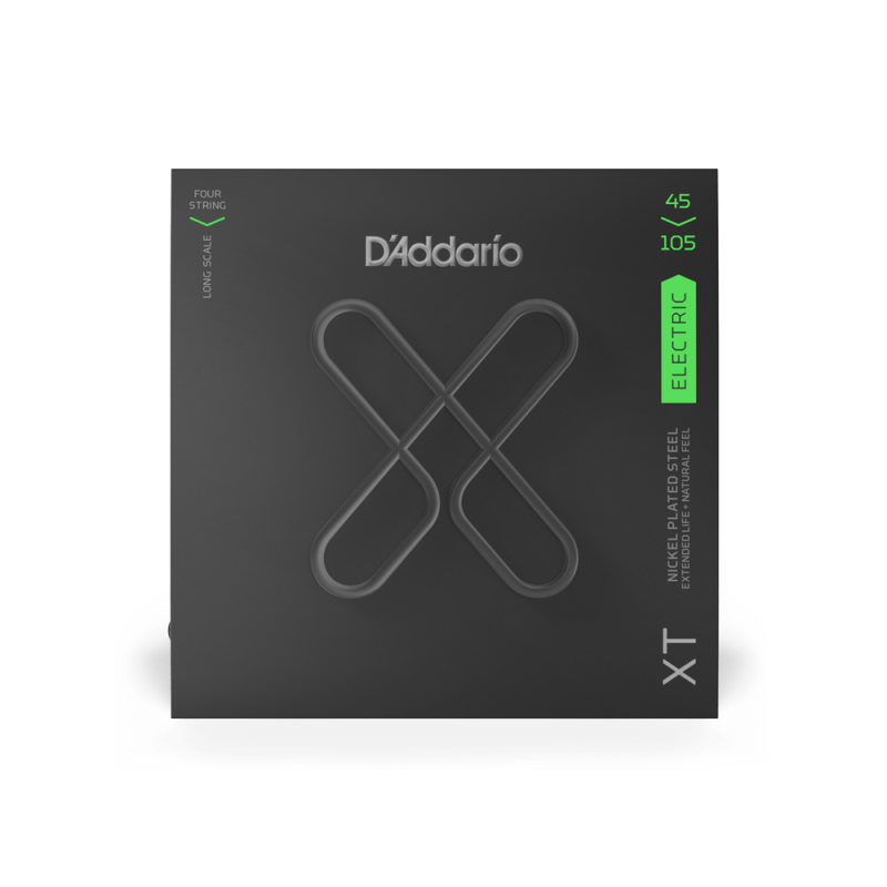 Набор струн D'ADDARIO XTB45105 XT BASS NICKEL PLATED STEEL LIGHT TOP / MEDIUM BOTTOM (45-105)